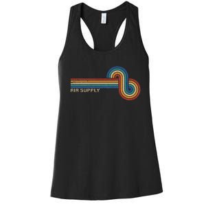 Retro 80s Sunset Air Supply Music Lover Design Women's Racerback Tank