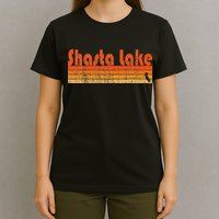 Retro 80s Style Shasta Lake Ca T-Shirt