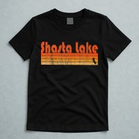 Retro 80s Style Shasta Lake Ca T-Shirt
