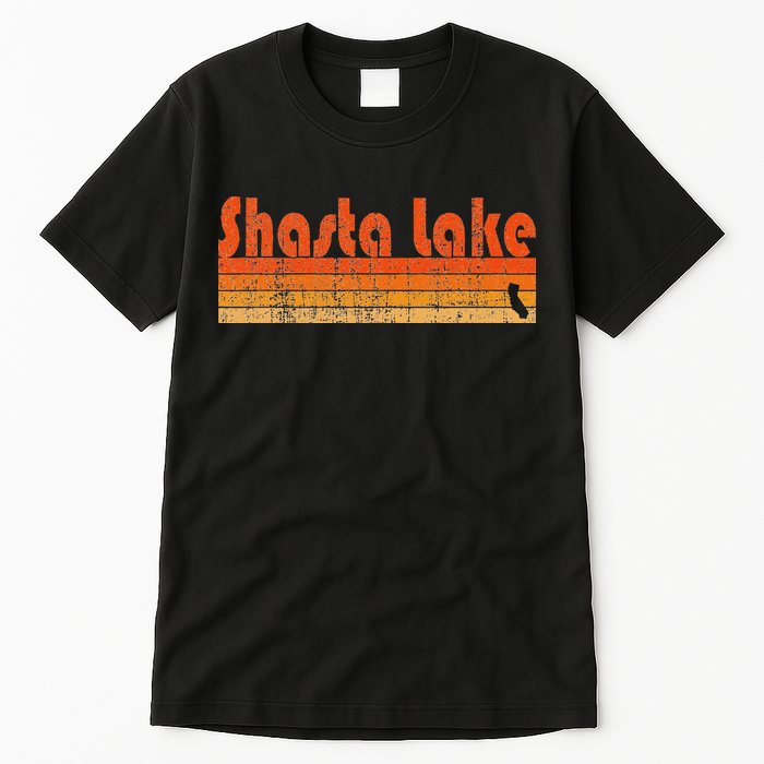 Retro 80s Style Shasta Lake Ca Tall T-Shirt