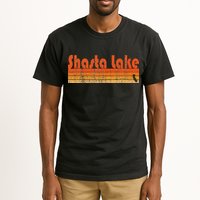 Retro 80s Style Shasta Lake Ca Tall T-Shirt