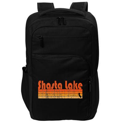 Retro 80s Style Shasta Lake Ca Impact Tech Backpack
