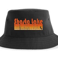 Retro 80s Style Shasta Lake Ca Sustainable Bucket Hat