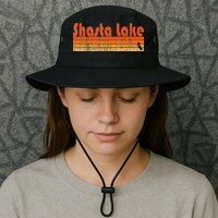 Retro 80s Style Shasta Lake Ca Bucket Hat