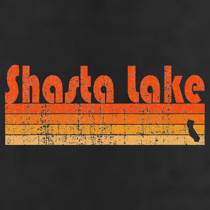 Retro 80s Style Shasta Lake Ca 15oz Campfire Ceramic Mug