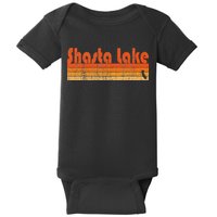Retro 80s Style Shasta Lake Ca Baby Bodysuit