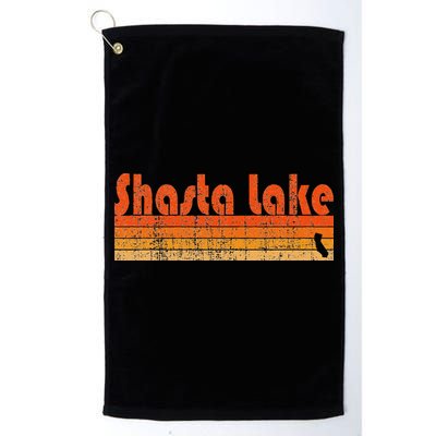 Retro 80s Style Shasta Lake Ca Golf Towel