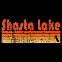 Retro 80s Style Shasta Lake Ca Women's Crop Top Tee