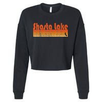 Retro 80s Style Shasta Lake Ca Cropped Pullover Crew