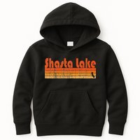 Retro 80s Style Shasta Lake Ca Kids Hoodie