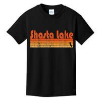 Retro 80s Style Shasta Lake Ca Kids T-Shirt