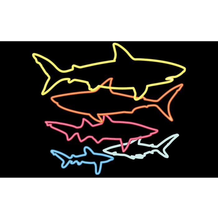 Retro 80s Shark Clothes Shark Party Sharks Bumper Sticker