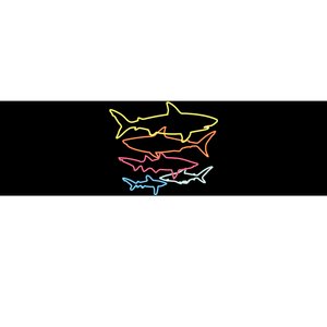 Retro 80s Shark Clothes Shark Party Sharks Bumper Sticker