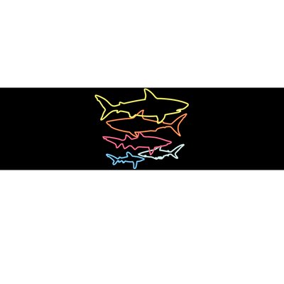 Retro 80s Shark Clothes Shark Party Sharks Bumper Sticker