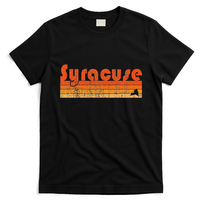 Retro 80s Style Syracuse Ny T-Shirt