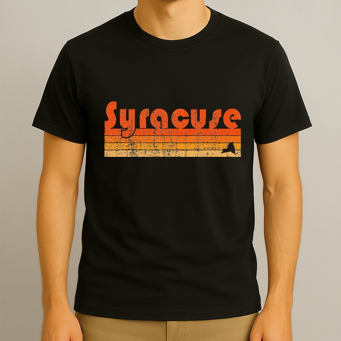 Retro 80s Style Syracuse Ny T-Shirt