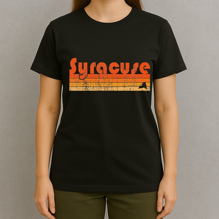 Retro 80s Style Syracuse Ny T-Shirt