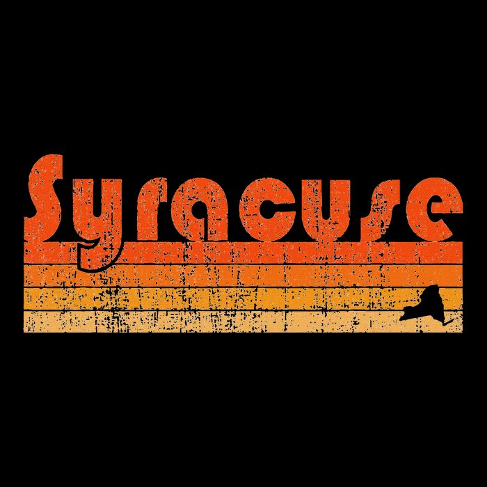 Retro 80s Style Syracuse Ny T-Shirt