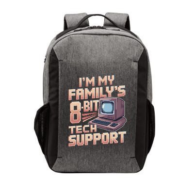 Retro 8bit Unpaid Tech Support Family Humor Pixel Computer Gift Vector Backpack