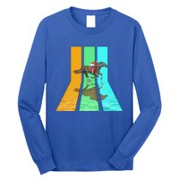 Retro 80s Vintage Style Horse Racing Gift Long Sleeve Shirt