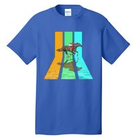 Retro 80s Vintage Style Horse Racing Gift Tall T-Shirt