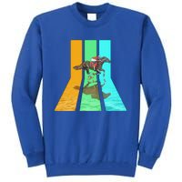 Retro 80s Vintage Style Horse Racing Gift Tall Sweatshirt