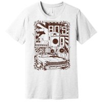 Retro 80's Vintage Classic Car Boombox Graphic Premium T-Shirt