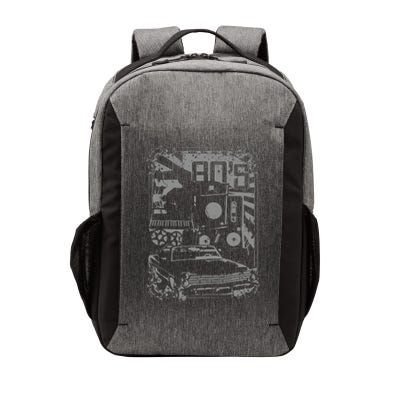 Retro 80's Vintage Classic Car Boombox Graphic Vector Backpack