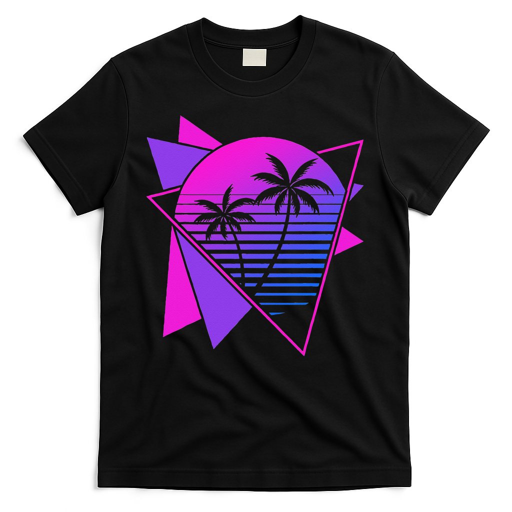 Retro 80s Vaporwave Aesthetic Palm Trees 90s Art Vaporwave T-Shirt