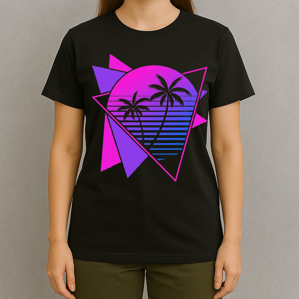 Retro 80s Vaporwave Aesthetic Palm Trees 90s Art Vaporwave T-Shirt