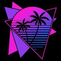 Retro 80s Vaporwave Aesthetic Palm Trees 90s Art Vaporwave Backpack