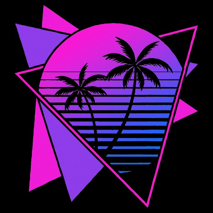 Retro 80s Vaporwave Aesthetic Palm Trees 90s Art Vaporwave Backpack