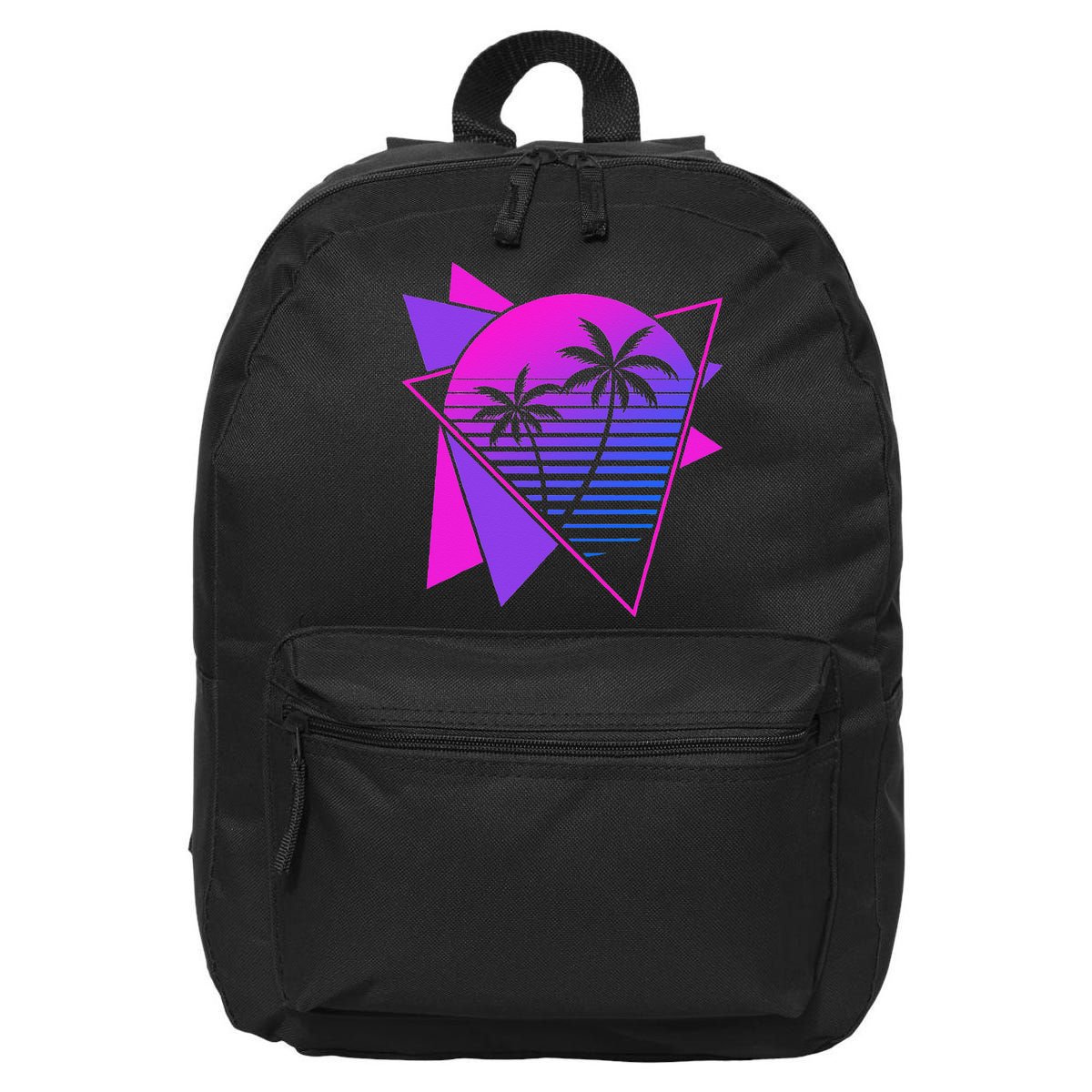 Retro 80s Vaporwave Aesthetic Palm Trees 90s Art Vaporwave 16 in Basic Backpack