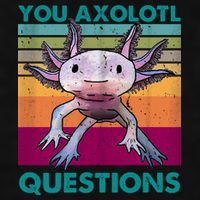 Retro 90s Axolotl Funny You Axolotl Questions Ladies PosiCharge Tri-Blend Wicking Tank