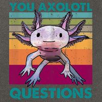 Retro 90s Axolotl Funny You Axolotl Questions Cotton Canvas Backpack