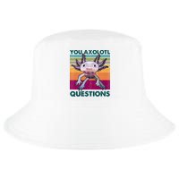 Retro 90s Axolotl Funny You Axolotl Questions Cool Comfort Performance Bucket Hat