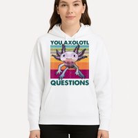 Retro 90s Axolotl Funny You Axolotl Questions Hoodie