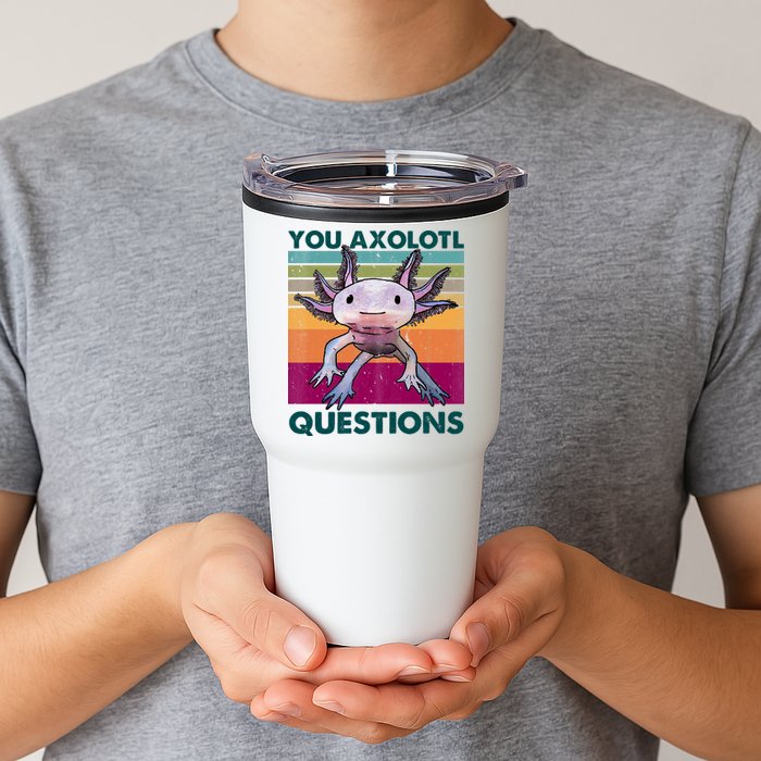 Retro 90s Axolotl Funny You Axolotl Questions Tumbler