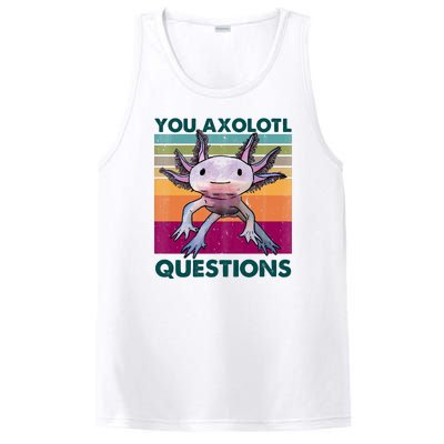 Retro 90s Axolotl Funny You Axolotl Questions PosiCharge Competitor Tank