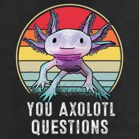 Retro 90s Axolotl Shirt Funny You Axolotl Questions  Cool Comfort Performance Bucket Hat