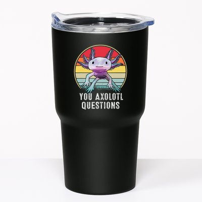 Retro 90s Axolotl Shirt Funny You Axolotl Questions  Tumbler