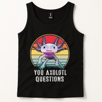 Retro 90s Axolotl Shirt Funny You Axolotl Questions  Tank Top