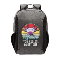 Retro 90s Axolotl Shirt Funny You Axolotl Questions  Vector Backpack