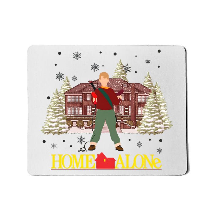 Retro 90s Christmas Home Movie Alone Mousepad