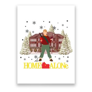 Retro 90s Christmas Home Movie Alone Poster