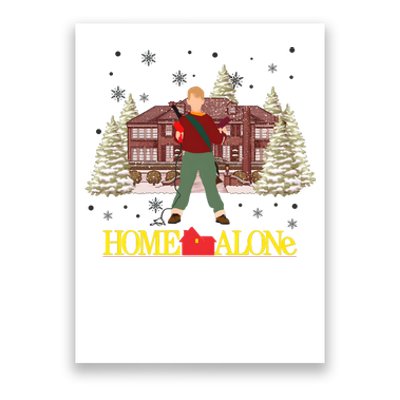 Retro 90s Christmas Home Movie Alone Poster