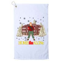 Retro 90s Christmas Home Movie Alone Platinum Collection Golf Towel