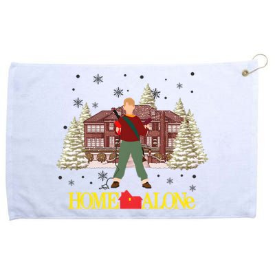 Retro 90s Christmas Home Movie Alone Grommeted Golf Towel