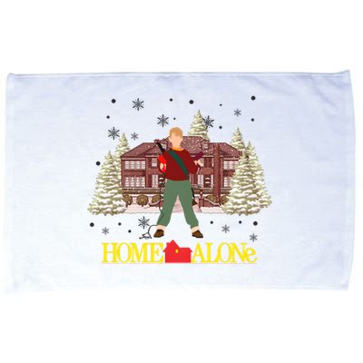 Retro 90s Christmas Home Movie Alone Microfiber Hand Towel