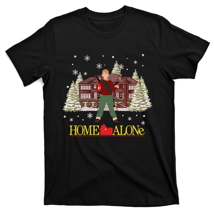 Retro 90s Christmas Movie Mccallister Home Security T-Shirt